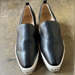 Karl Lagerfeld Black and White Platform Shoes